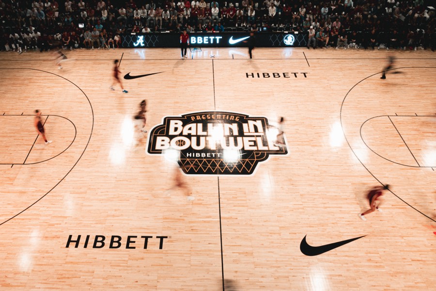 Wide view of a packed Boutwell.